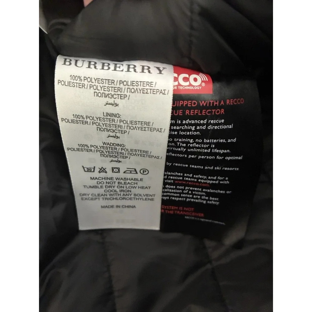 BURBERRY Sport Ski Pants Men's L Black Snowboarding‎ RECCO Taped Insulated NEW - Picture 13 of 16